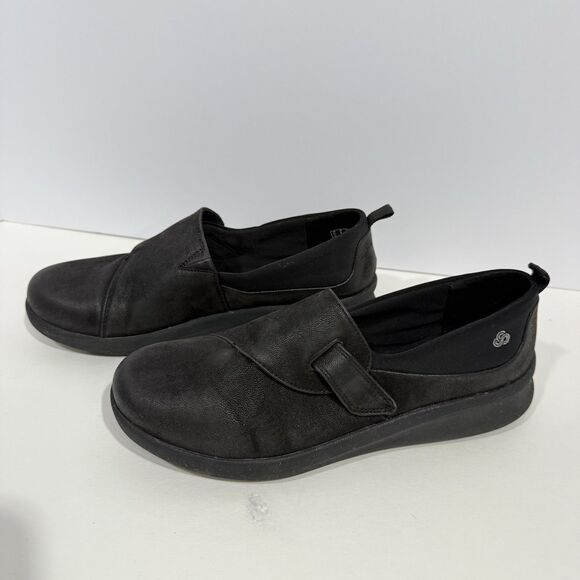 Cloudsteppers Clarks Shoes Womens 9 M Sillian 2.0 Ease Loafers Black 26146969 - Picture 12 of 16
